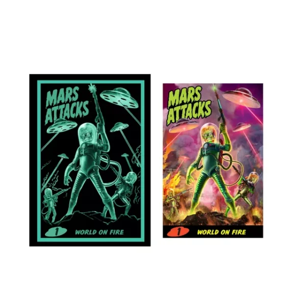 Mars Attacks Atomic Ray Gun with Poster by Spirit Halloween - Image 3