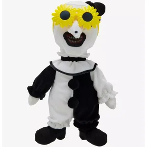 Terrifier Art the Clown Sunglasses Plush Toy | Flip-Up Flower Shades Collectible at themoviemerch.com