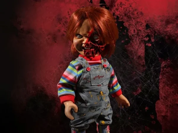 Talking Chucky Doll – 15” Pizza Face Mezco Horror Collectible