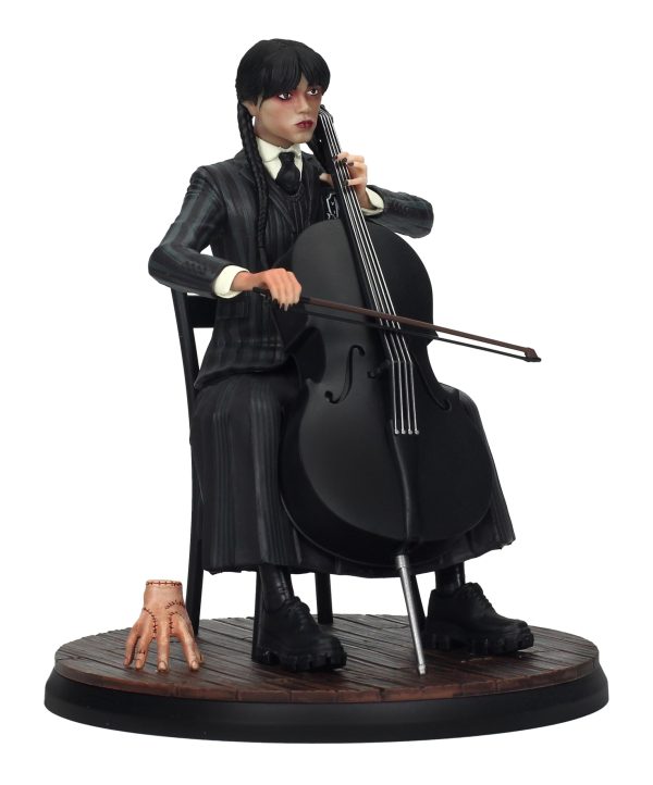 Wednesday 20cm Figure with Cello – Tim Burton Netflix Collectible by SD Toys