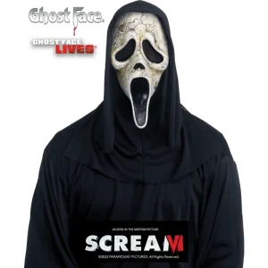 Deluxe Aged Ghostface Mask by Caufield’s | Scream VI Movie Collectible at the MovieMerch.com
