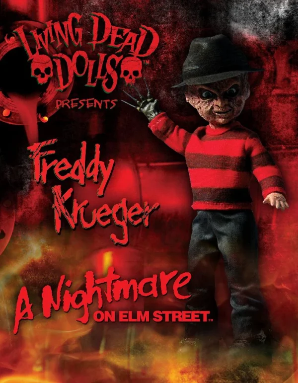 Freddy Krueger 10" Living Dead Doll by Mezco - Image 3