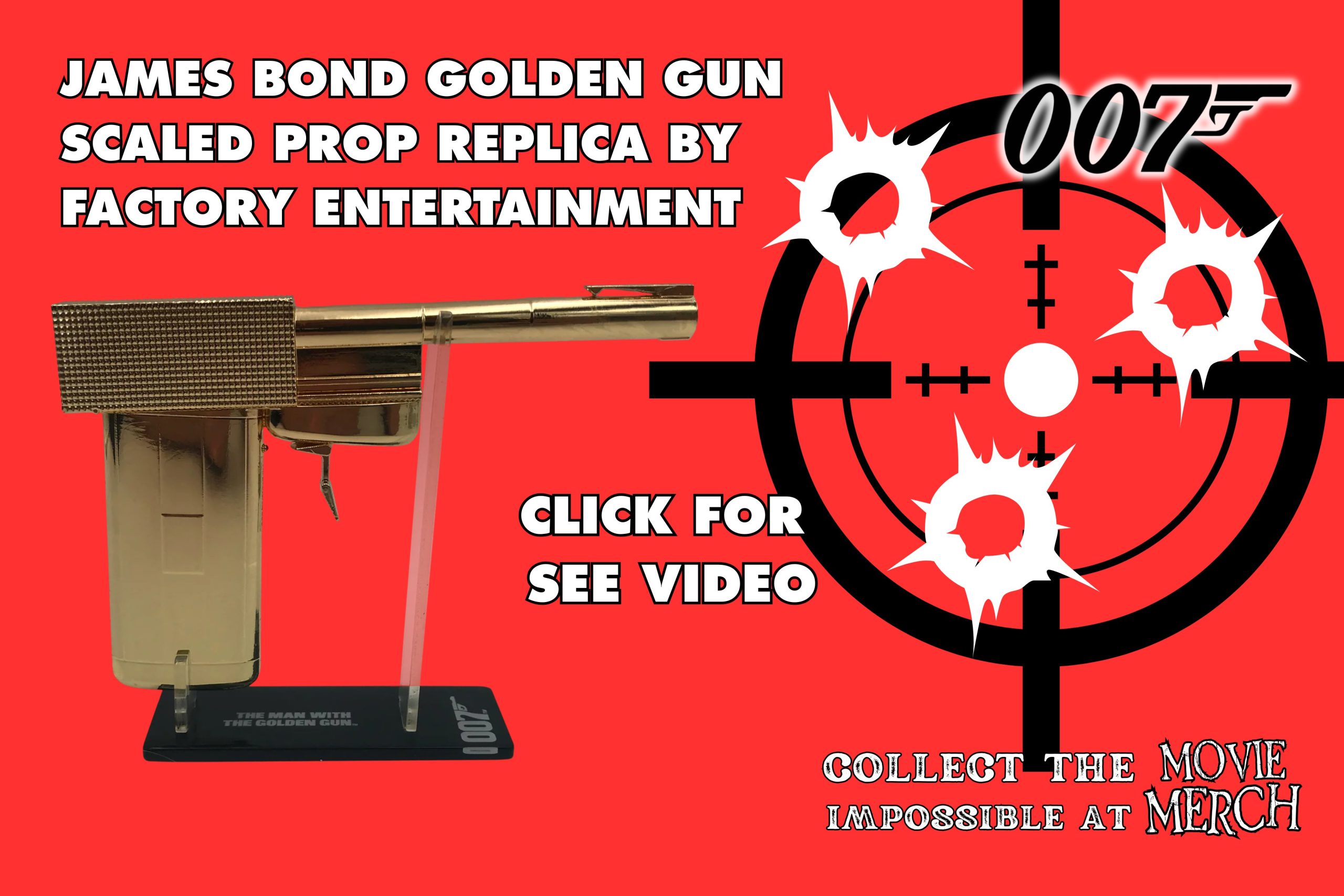 Exclusive James Bond 007 Golden Gun Replica Prop at theMovieMerch.com