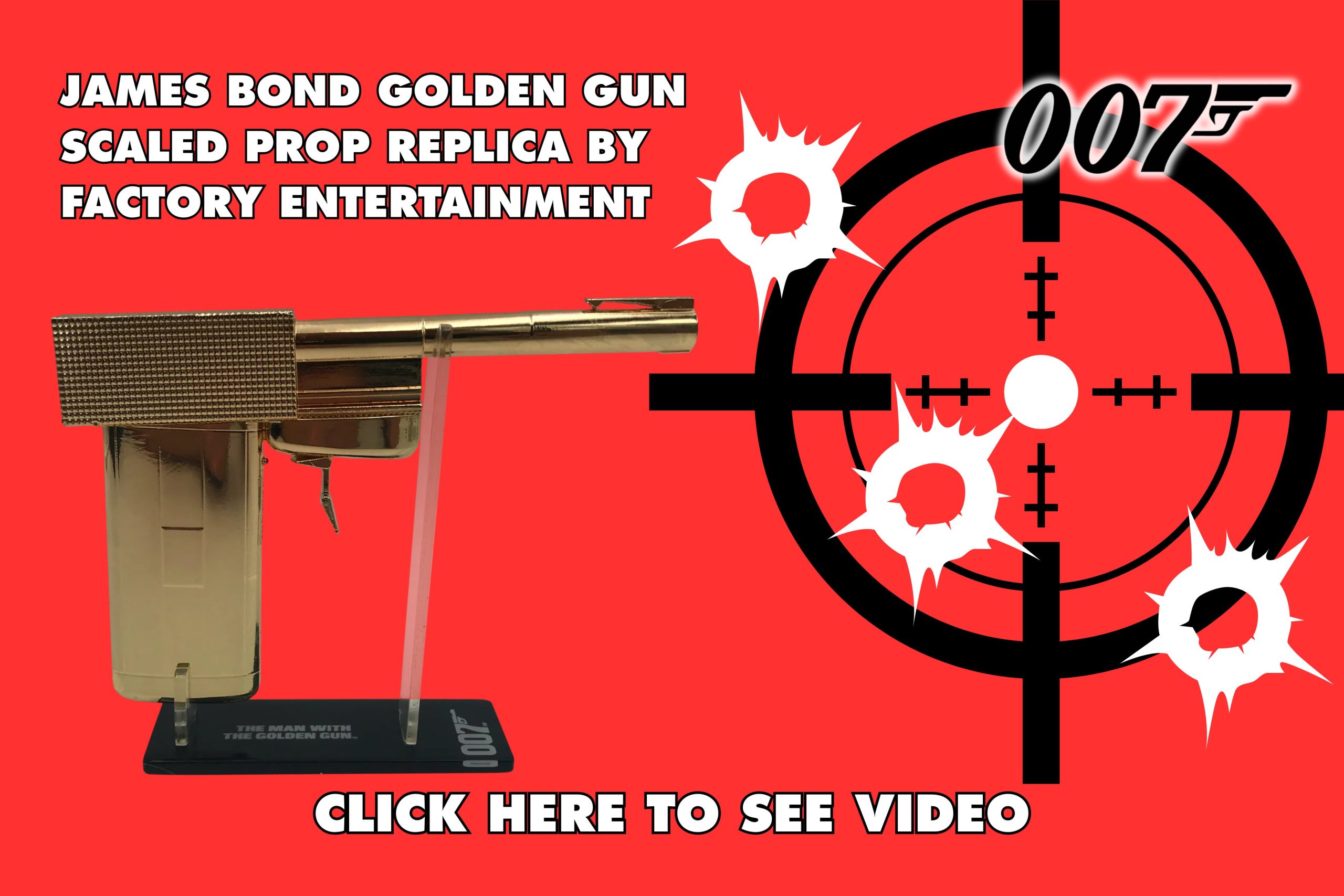 James Bond Golden Gun Movie Prop Replica from themoviemerch.com