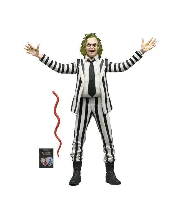 Beetlejuice 7” Horror Action Figure by NECA – Striped Suit Collectible