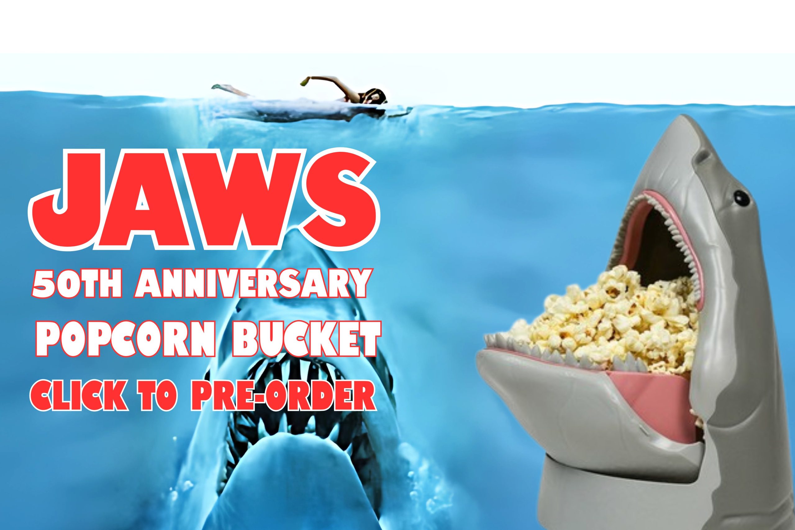 Exclusive Jaws Popcorn bucket at TheMovieMerch.com
