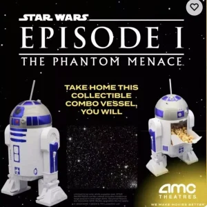 Star Wars R2-D2 Popcorn Bucket – Phantom Menace 25th Anniversary AMC Exclusive at themoviemerch.com
