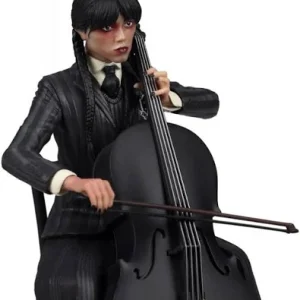 Wednesday 20cm Figure with Cello – Tim Burton Netflix Collectible by SD Toys
