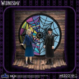 Wednesday TV Action Figure Set – Wednesday & Enid 5 Points Boxed Collectible by Mezco from themoviemerch