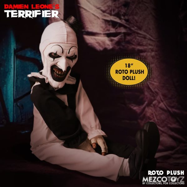 Terrifier 18" Talking Art the Clown Plush by Mezco - Image 8