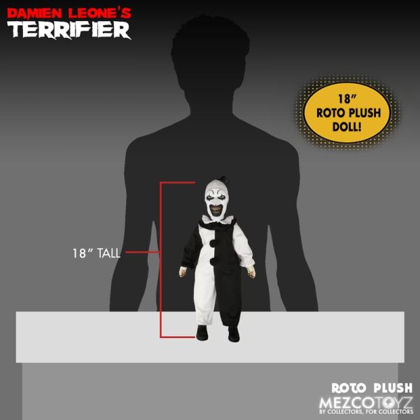 Terrifier 18" Talking Art the Clown Plush by Mezco - Image 7