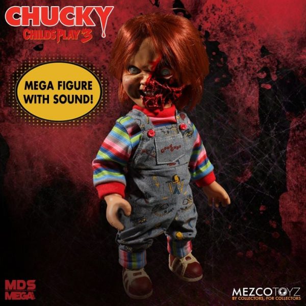 Chucky 15" Talking Pizza Face Doll from Child's Play 3 by Mezco - Image 2