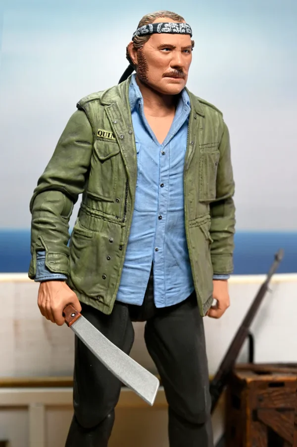 Jaws - Sam Quint Amity Arrival 7" Clothed Action Figure by NECA - Image 5