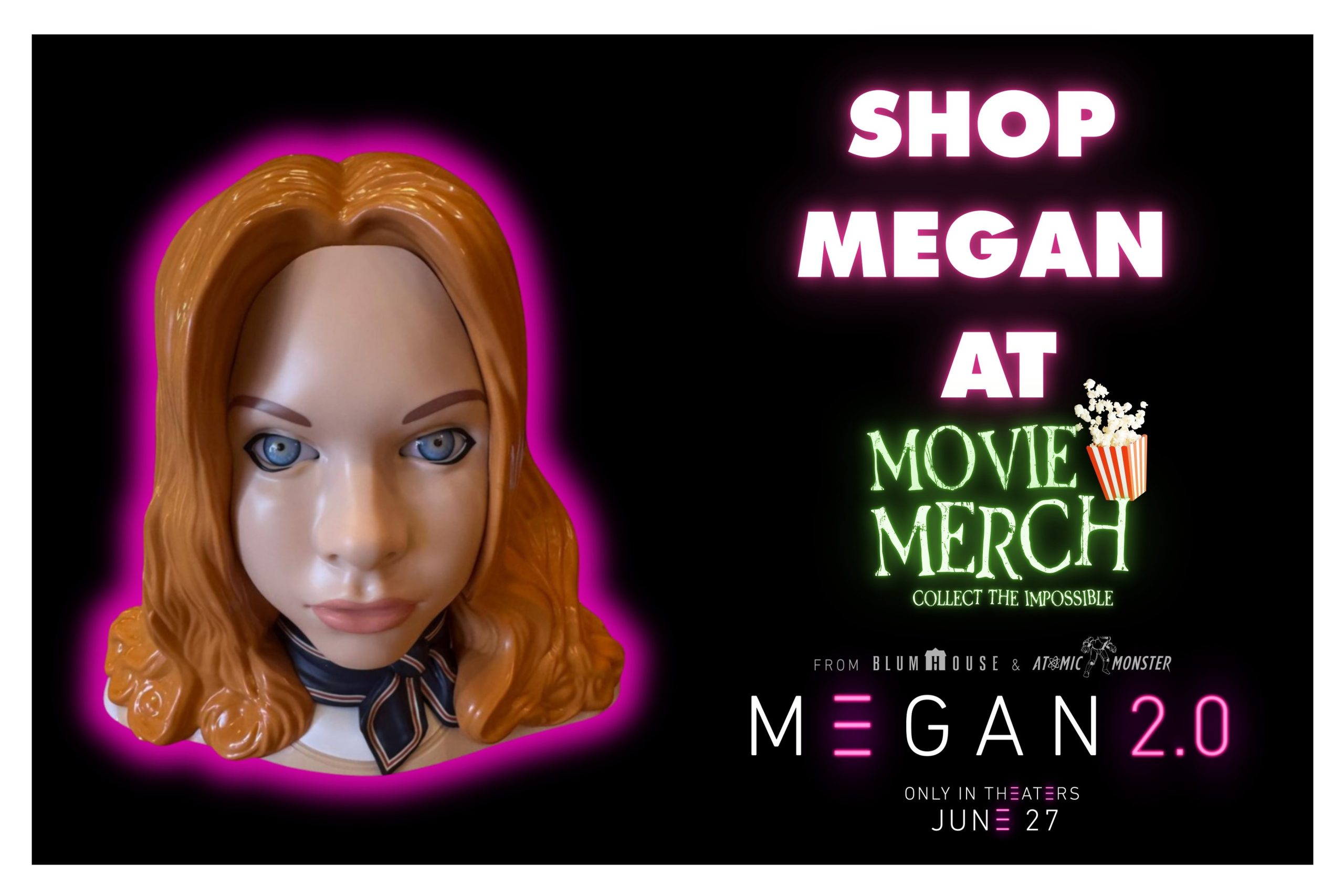 Shop Megan at themoviemerch.com banner