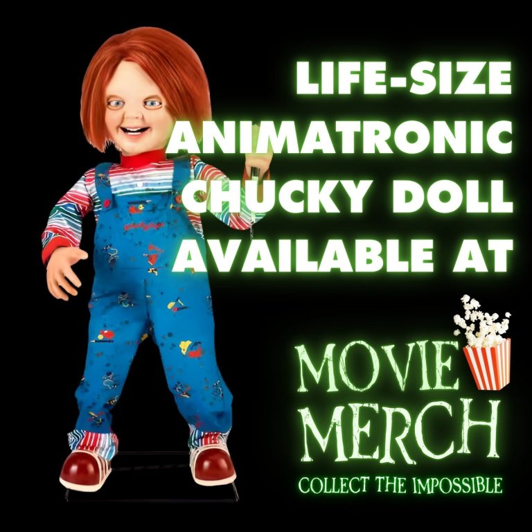 Home Depot Life-size Chucky Animatronic Doll at themoviemerch.com