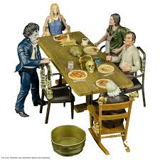 Texas Chainsaw Dinner Scene Playset – Official 1974 Horror Collectible by Trick or Treat Studios at themoviemerch.com