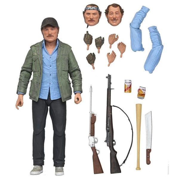 NECA Jaws Quint Figure – Ultimate 50th Anniversary Action Figure Collectible at themoviemerch.com