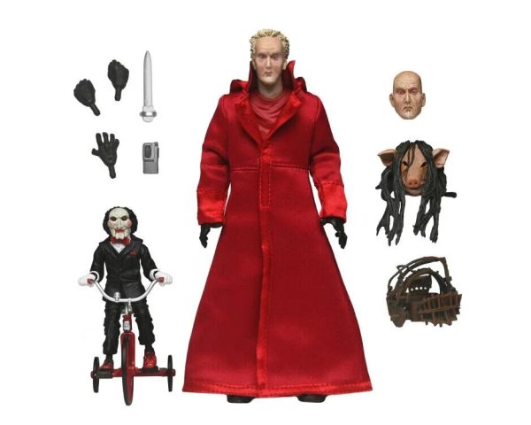 NECA Saw Red Jigsaw Figure – Ultimate Action Figure with Billy the Puppet & Accessories at themoviemerch.com