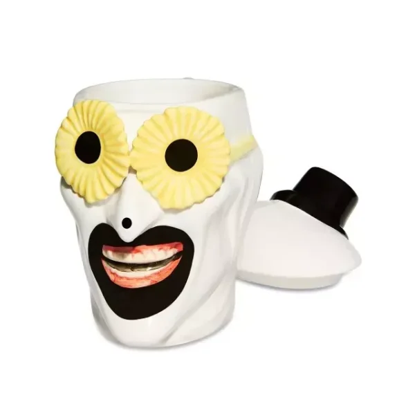 Terrifier - Art the Clown Daisy Glasses Lid Coffee Mug 12 oz by Spencer's - Image 3