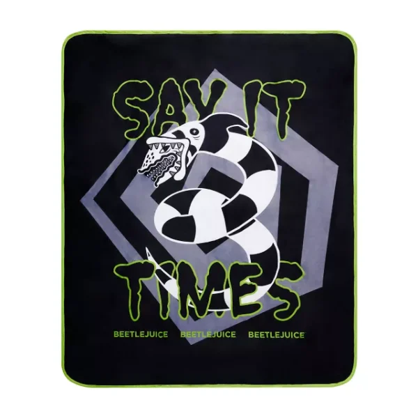 Beetlejuice - 50-60" Sandworm Throw Blanket Spirit Halloween
