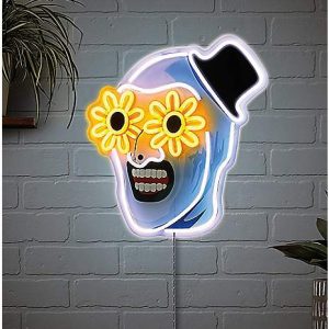 Terrifier - Art the Clown Neon LED Sign 14.5” x 16” by Spencer’s Gifts at TheMovieMErch.com