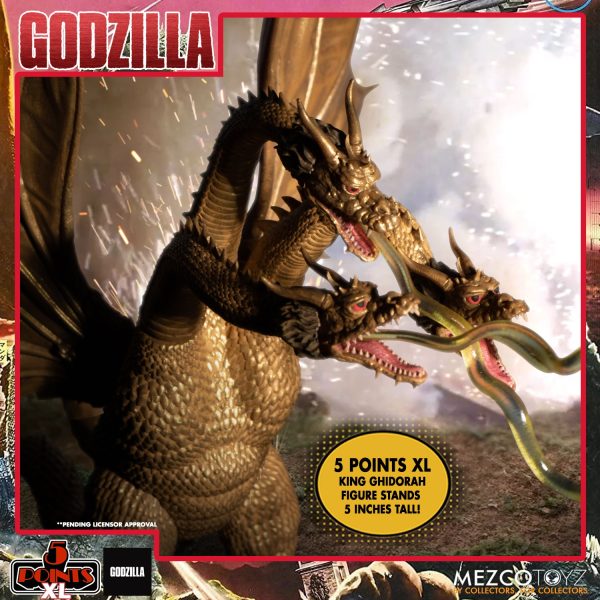 Godzilla - Round 2 Destroy All Monsters 5 Point Action Figure Set by Mezco