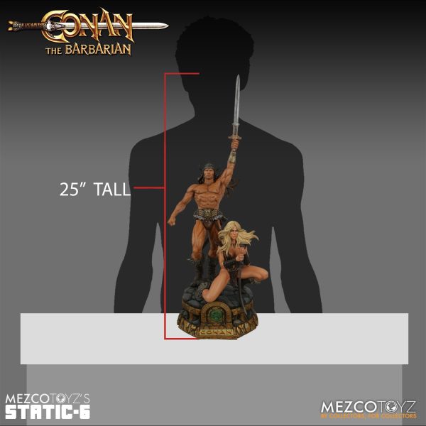 Conan the Barbarian - 25" Static 6 Statue by Mezco