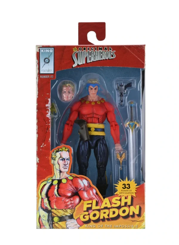 Flash Gordon- Original Superheroes 7" Scale Action Figure by NECA