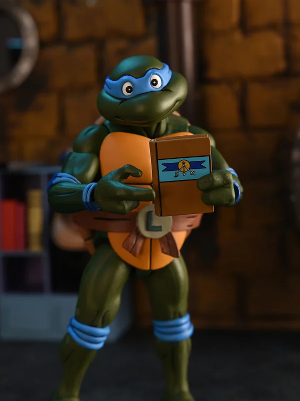 Teenage Mutant Ninja Turtles - Leonardo VHS Cartoon Ultimate 7" Scale Action Figure by NECA