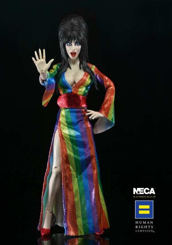 Elvira - Over the Rainbow Clothed 7" Scale Action Figure by NECA