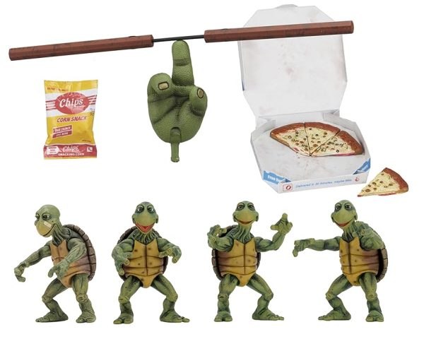Teenage Mutant Ninja Turtles - 1990 Movie Baby Turtle 1/4 Scale Action Figure 4-Pack by NECA