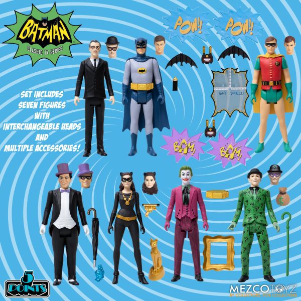 DC - Batman 1966 5 Points Deluxe Box Set by Mezco
