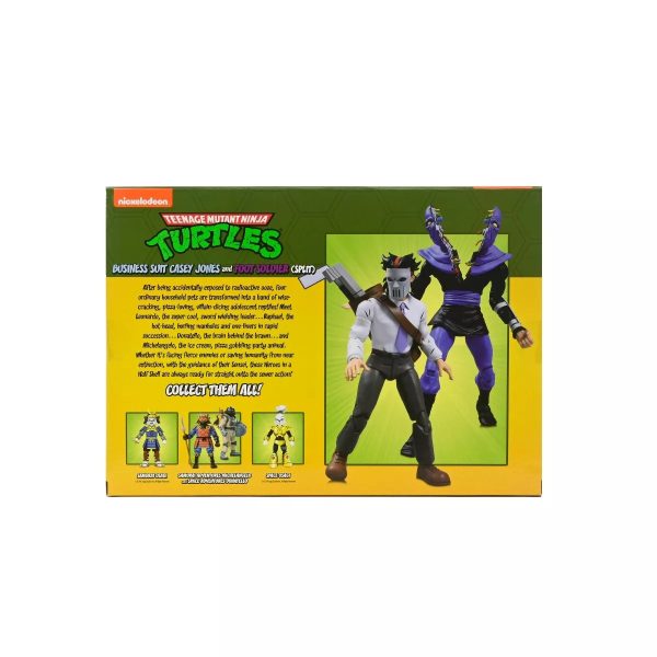Teenage Mutant Ninja Turtles - Business Suit Casey Jones & Foot Soldier 7" Scale Action Figure 2-Pack by NECA