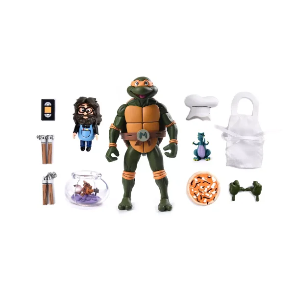 Teenage Mutant Ninja Turtles - Michelangelo VHS Cartoon Ultimate 7" Scale Action Figure by NECA
