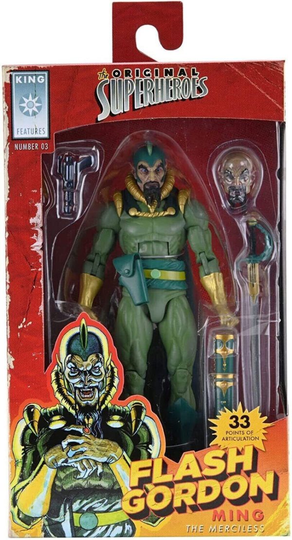 Flash Gordon- Original Superheroes Ming 7" Scale Action Figure by NECA