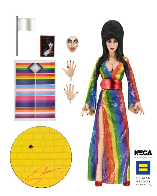 Elvira - Over the Rainbow Clothed 7" Scale Action Figure by NECA