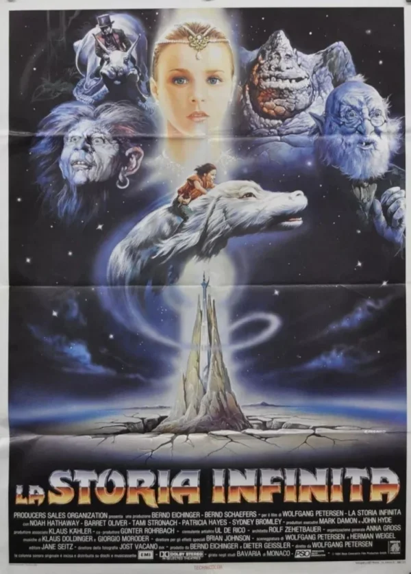 The Never Ending Story – Original Italian 39” x 55” Movie Poster ,1984 Vintage Release