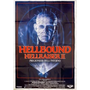 Hellbound Hellraiser 2 – Original Italian 39” x 55” Movie Poster ,1988 Vintage Release
