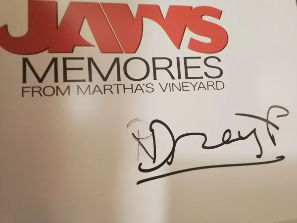 Jaws: Memories from Martha’s Vineyard – Softback Book Signed by Richard Dreyfuss