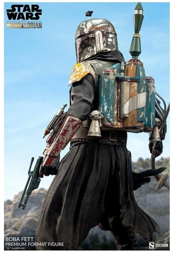 Star Wars - The Mandalorian Boba Fett Premium Format 1/4 Scale Figure by Sideshow Collectibles - Image 6