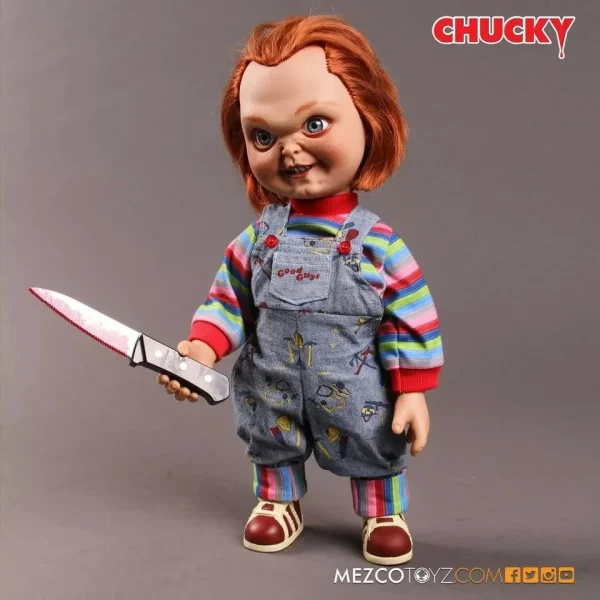 Chucky - 15" Evil Face Chucky Talking Scale Doll with Sound by Mezco