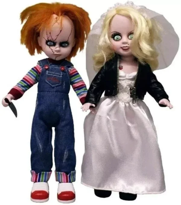 Living Dead Dolls - LDD Bride of Chucky and Tiffany Set by Mezco