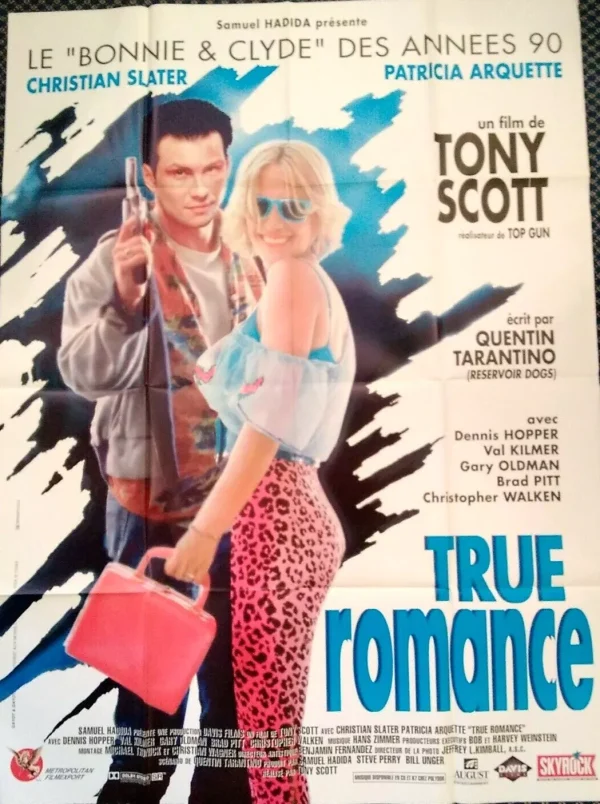 True Romance (1993) – Original French 63” x 47” Poster , Vintage Release