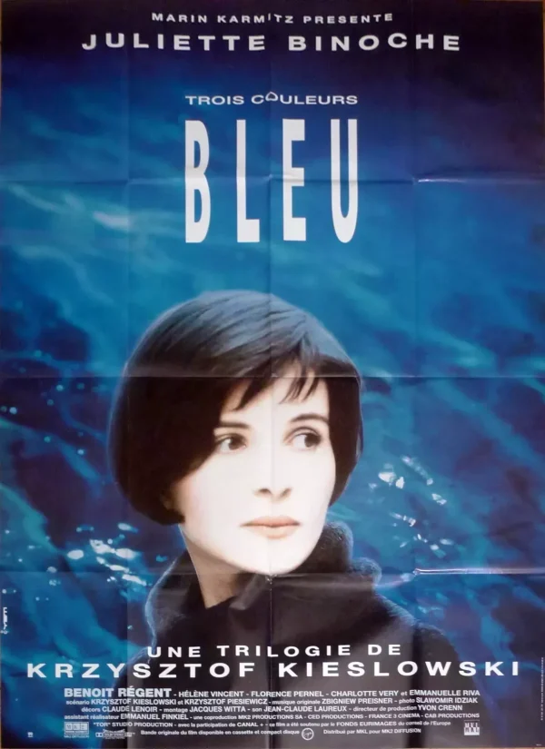 Three Colours Blue (1993) – Original Italian 55” x 39” Poster , Kieslowski Vintage Release