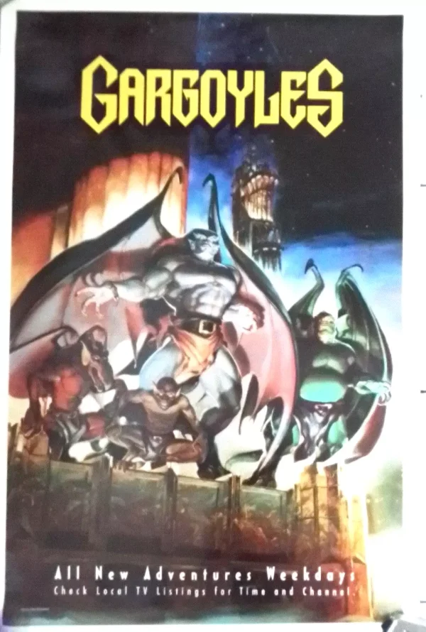 Original 1994 Gargoyles Television Show Poster – Style A (27” x 41”) , Rolled