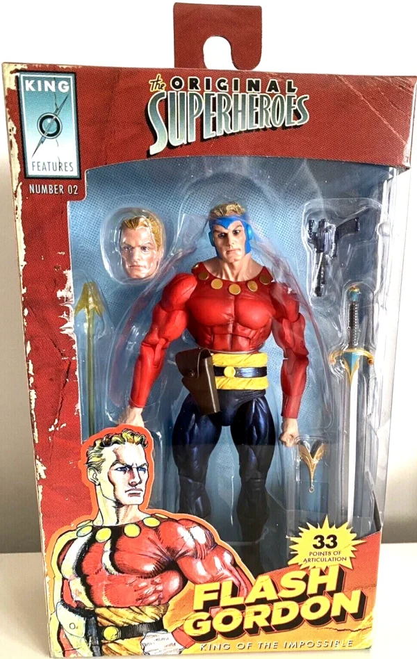 Flash Gordon - Original Superheroes Flash, Ming and Phantom 7" Scale Action Figure 3-Pack by NECA