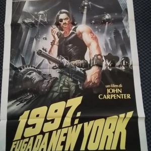 Escape From New York (1981) – Original Italian 55” x 39” Poster , John Carpenter Vintage Release
