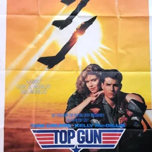 Top Gun (1986) – Original Italian 55” x 39” Poster , Tom Cruise Vintage Release