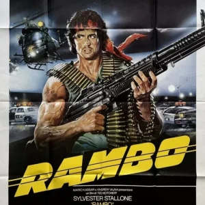 Rambo: First Blood (1982) – Original Italian 55” x 39” Poster , Stallone Vintage Release