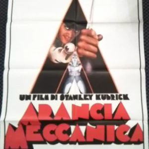 A Clockwork Orange (1971) – 1990s Reissue Italian 55” x 39” Poster , Stanley Kubrick Vintage Release